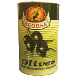 BOX Pitted Black Olives 3 x 4.25kg